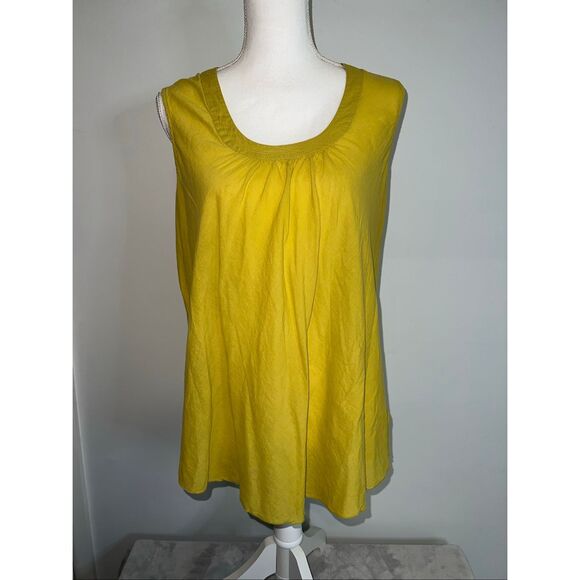 Coldwater Creek Women’s Lime Green Tank LARGE - Picture 1 of 6